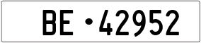 Trailer License Plate